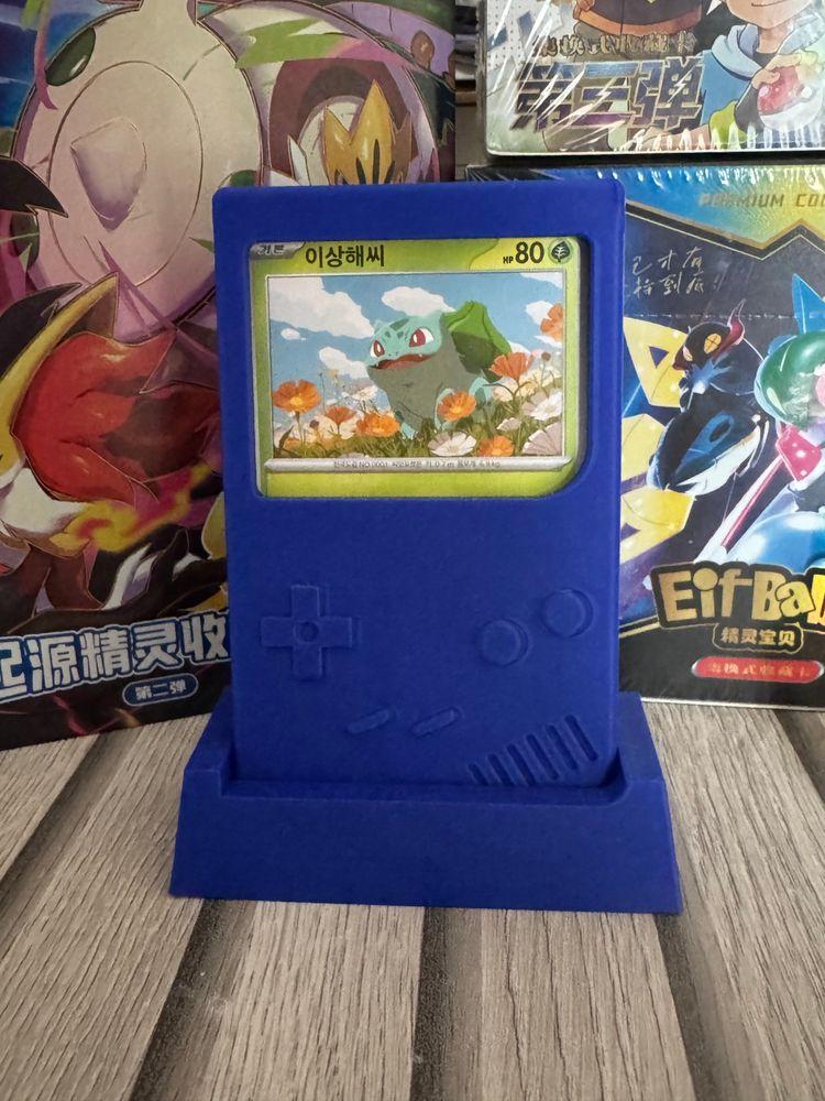 Pokemon Blue gameboy card stand  product image