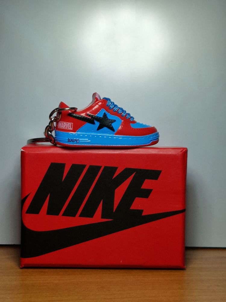 Bape X Marvel Sneaker Keychain image 1