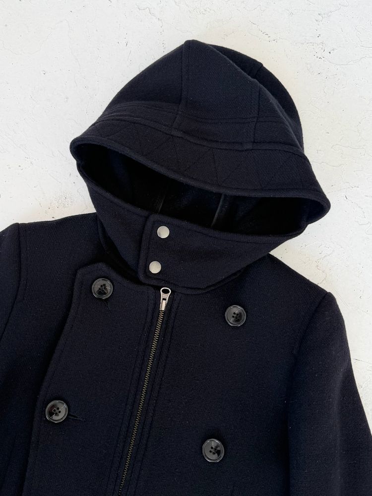 '00s Cabane De Zucca By Issey Miyake Sniper Pea Coat (S) obraz 5