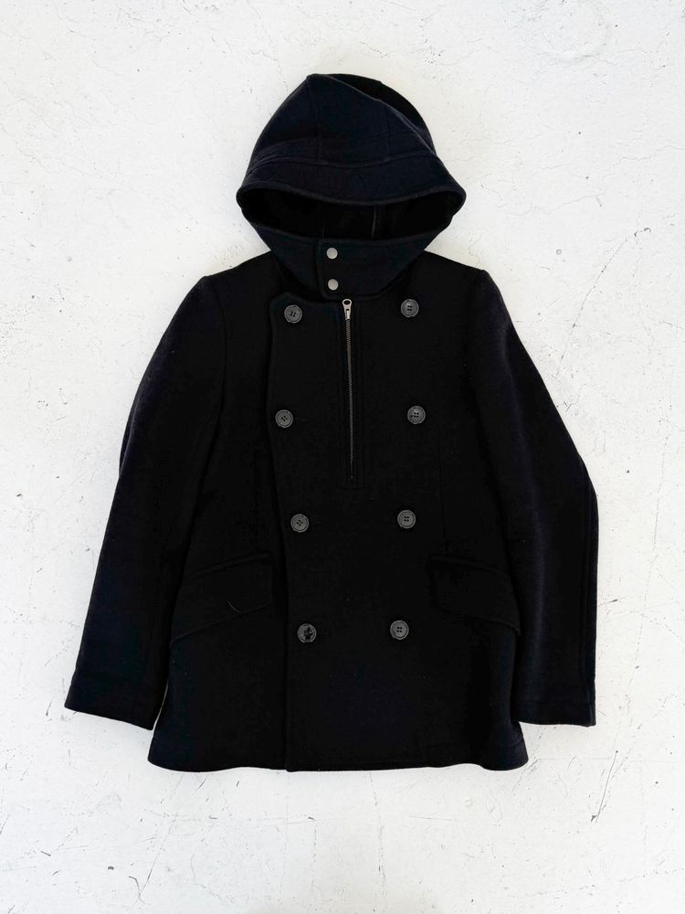 '00s Cabane De Zucca By Issey Miyake Sniper Pea Coat (S) obraz 6