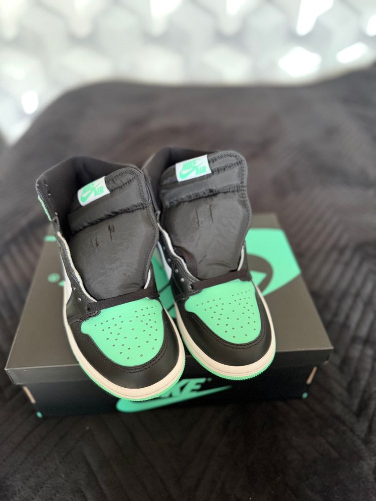 Nike Air Jordan 1 high  Sneakers mint zielone białe imagen 4