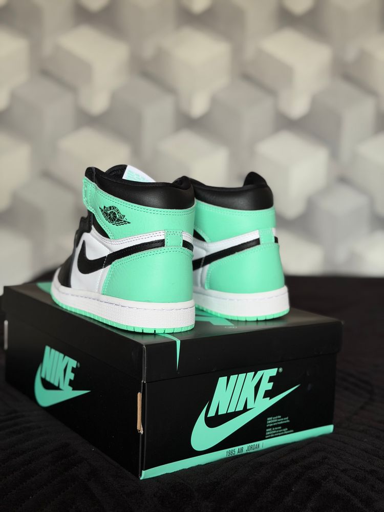 Nike Air Jordan 1 high  Sneakers mint zielone białe imagen 2