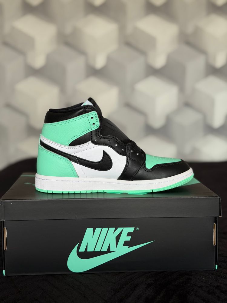 Nike Air Jordan 1 high  Sneakers mint zielone białe imagen 3