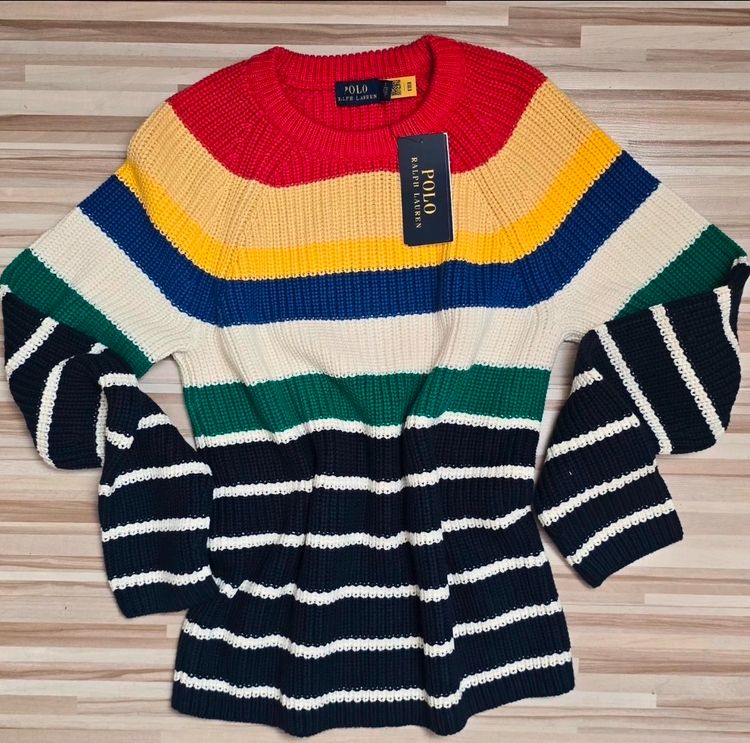 Polo Ralph Lauren Polo Ralph Lauren Striped Knit Sweater M product image