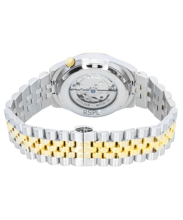 Citizen Tsuyosa 60 Two Tone Stainless Steel Green Dial Automatic NK0024-54X Men's Watch image 4