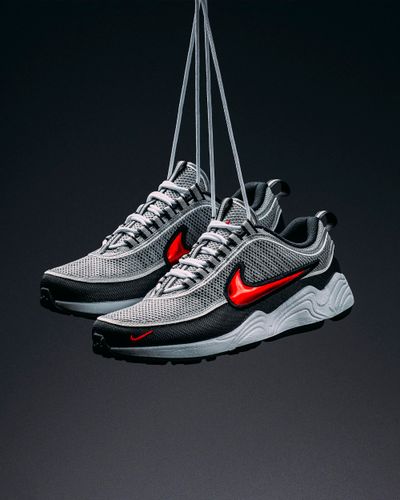 Nike Zoom Spiridon SP ‘Sport Red / Metallic Silver’ £155 RRP