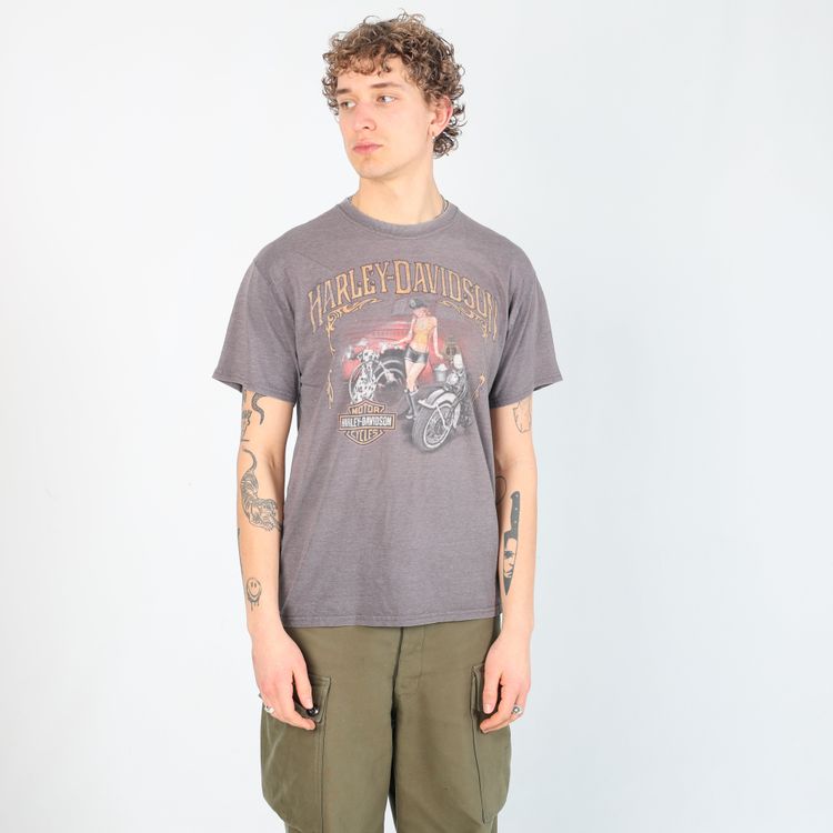Harley Davidson Charcoal Grey 90s Harley Davidson T-Shirt (L) product image