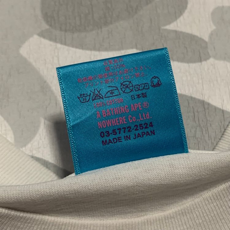 Bape Large Big Ape Head Camo White Tee A Bathing Ape Vintage imagen 4
