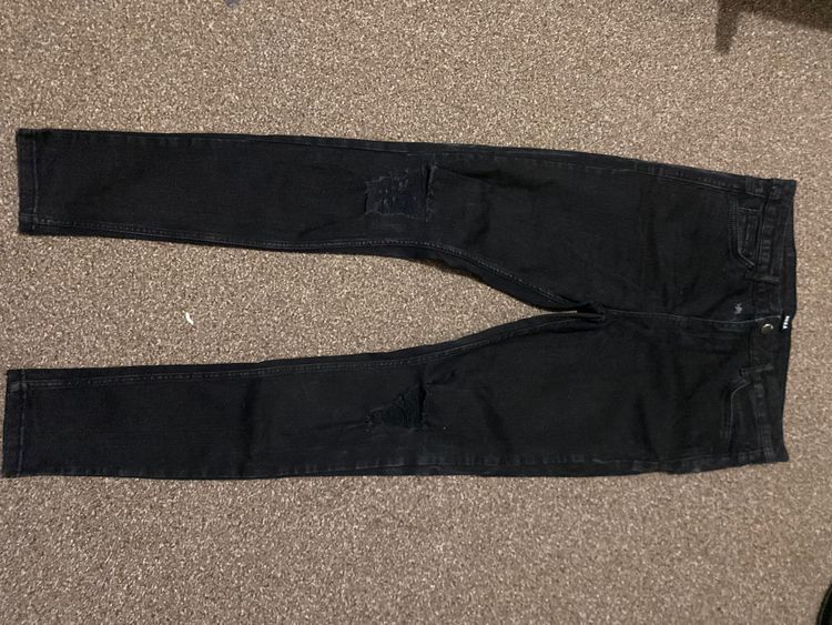 Immagine di Hera Black Men'S Ripped Knee Jeans 8