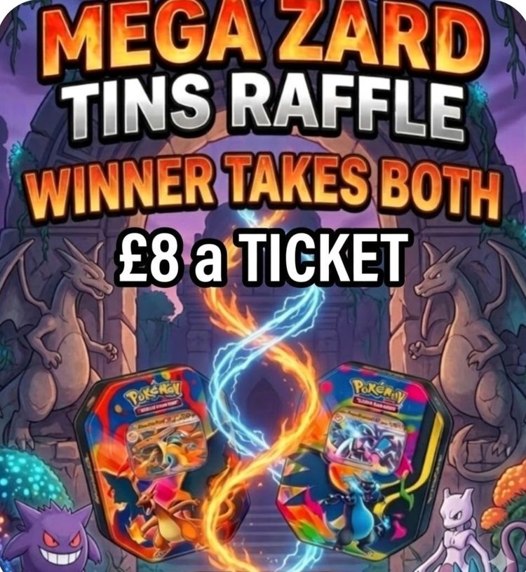 Pokemon Tcg Mega Zard Tins.. Winner Takes All