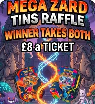 Pokemon Tcg Mega Zard Tins.. Winner Takes All