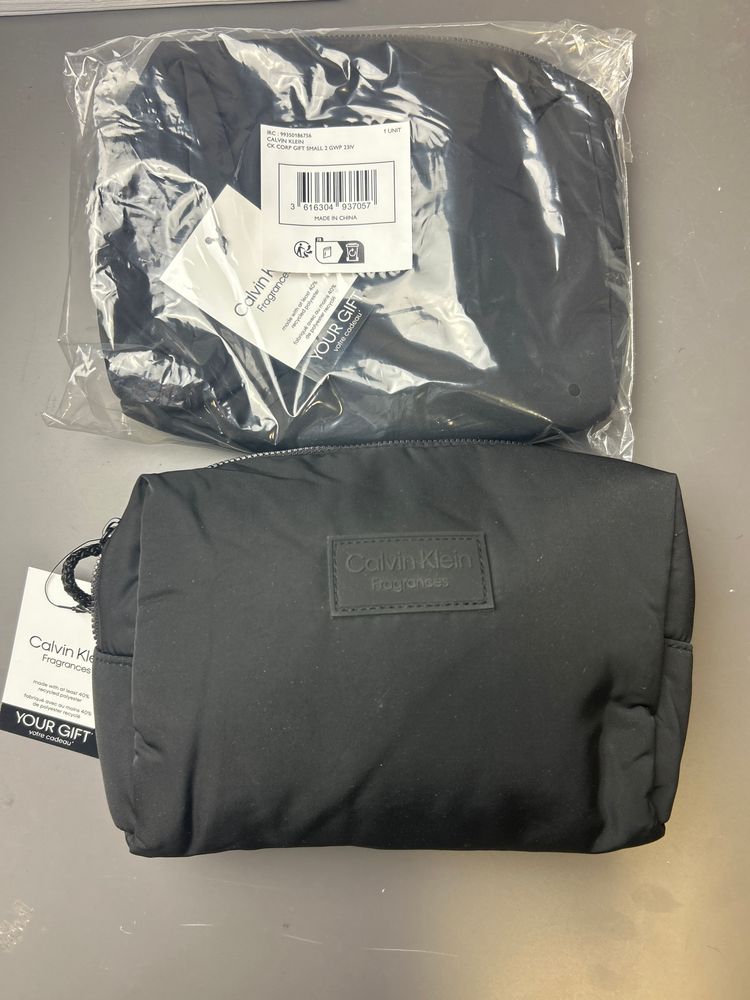 Calvin Klein Black Wash Bag New