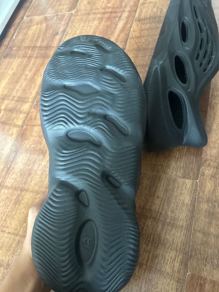 Black Slip-On Shoes With Ventilation Holes
