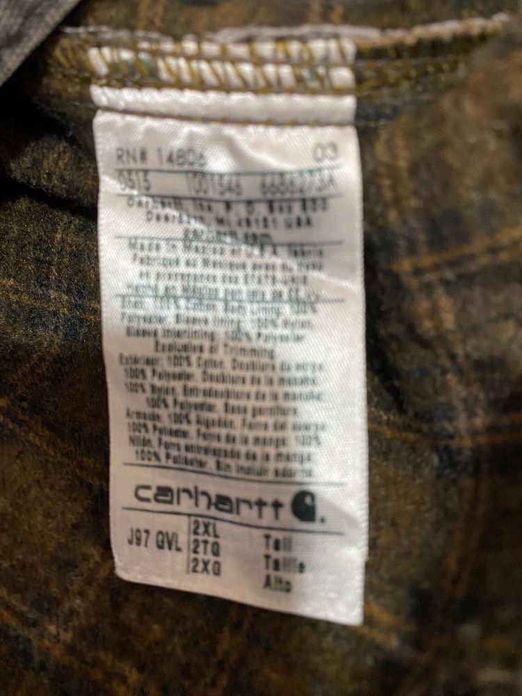 Detroit Jacket J97 GVL Carhartt USA size XXL Tall with patch on the front and back, used in excellent condition. image 5