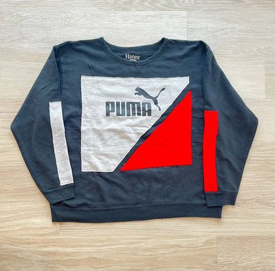 upcycled Puma patch work Sweatshirt