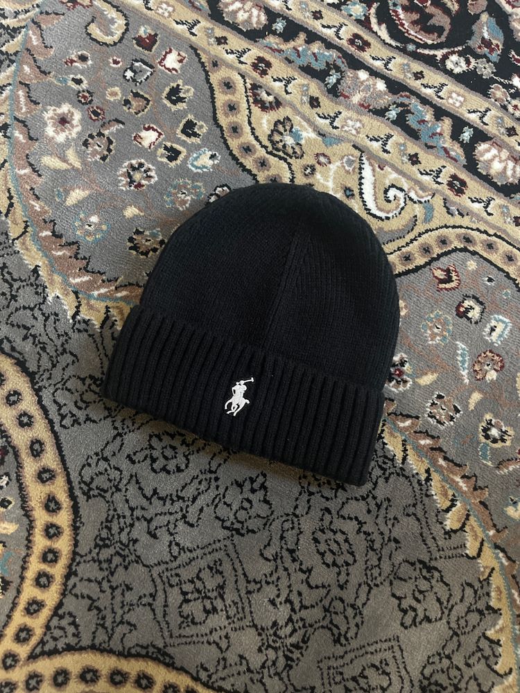 Polo Ralph Lauren Black Knit Beanie