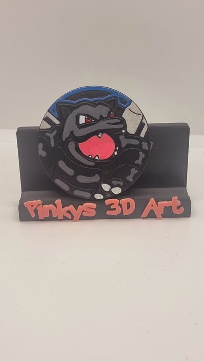 halloween Hand Painted Pokemon Coin blastoise large 1761