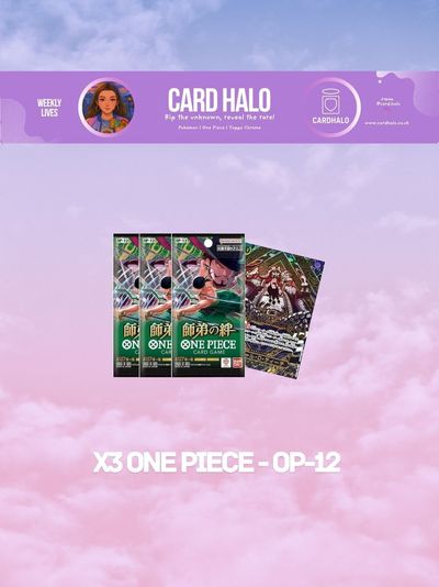 X3 One Piece Op-12 Booster Packs