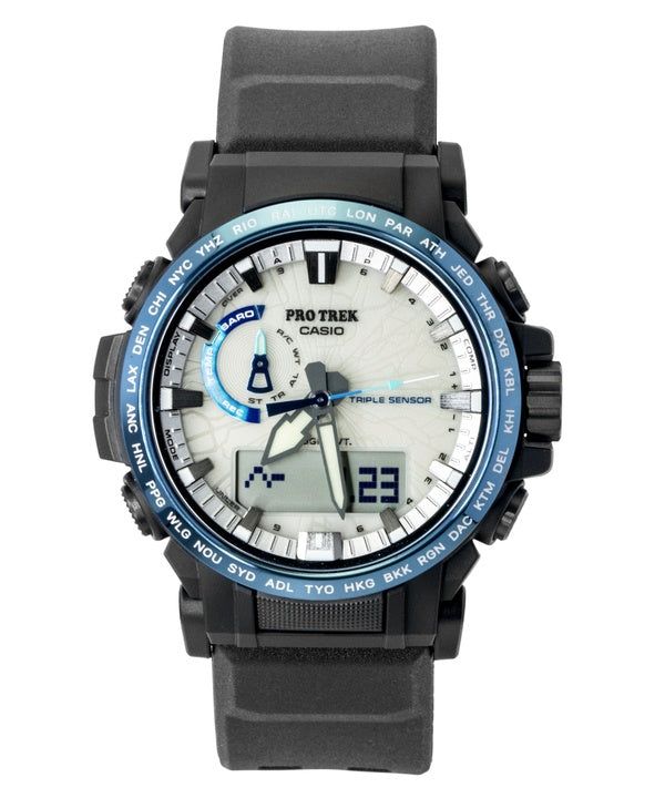 Casio Pro Trek Dragon Eye Analog Digital Radio Control White Dial Solar PRW-61D-2 100M Men's Watch image 1