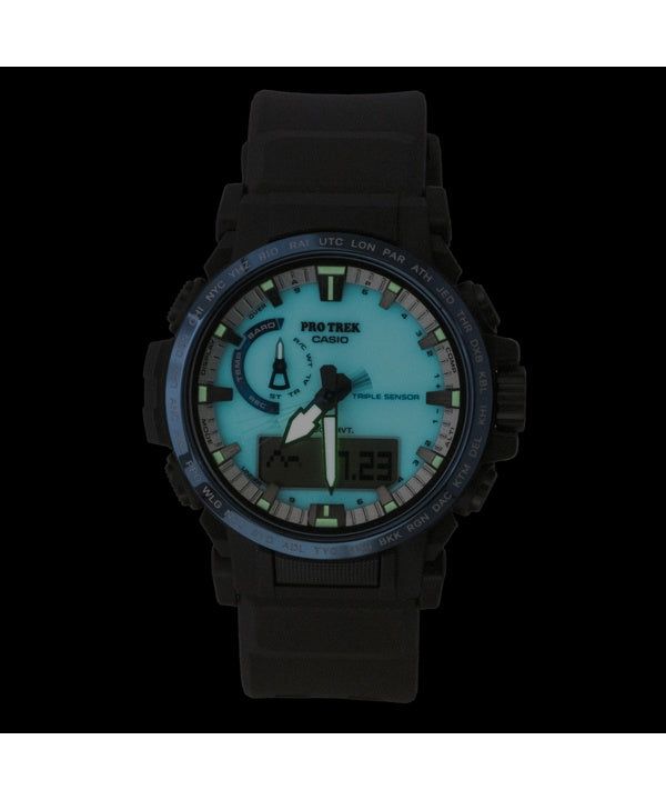 Casio Pro Trek Dragon Eye Analog Digital Radio Control White Dial Solar PRW-61D-2 100M Men's Watch image 2