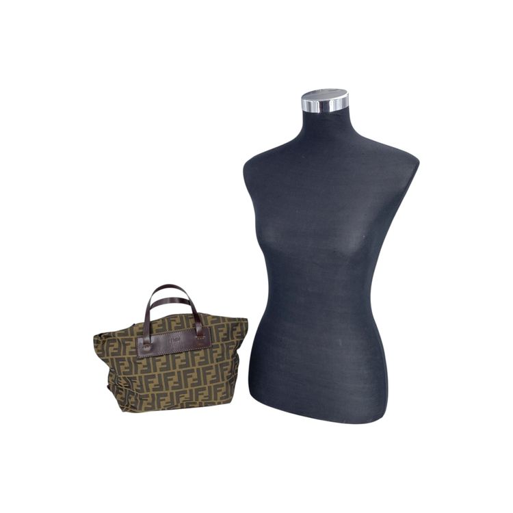Immagine di Fendi Vintage Cloth Handbag Zucca Tote 6