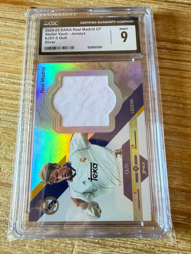 Guti Jersey /15 CGC 9 DAKA Real Madrid 2024-25 Stellar Vault