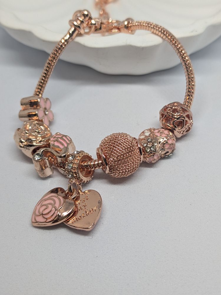 Rose Gold Charm Bracelet