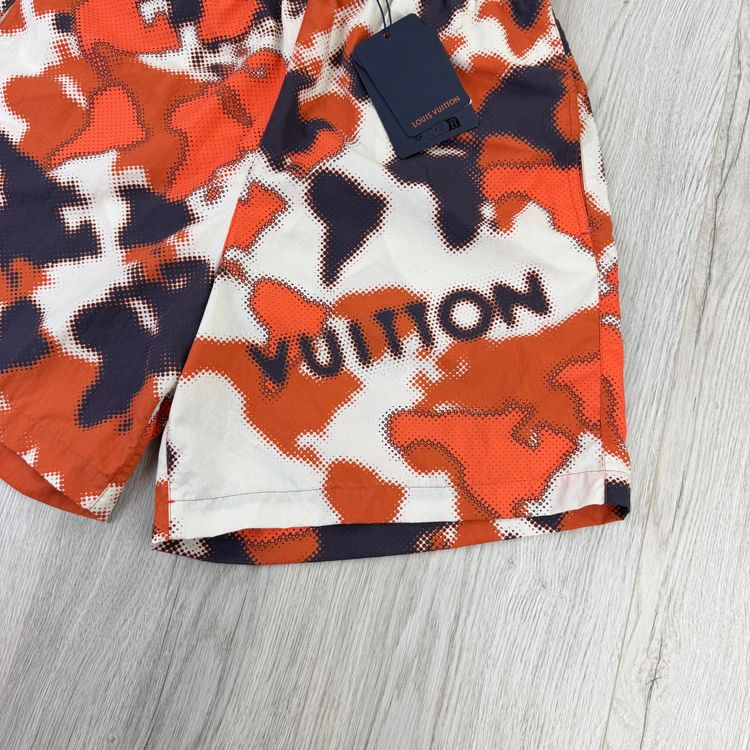 Louis Vuitton Men’s Orange Camo Swim Shorts - XS/Small image 6