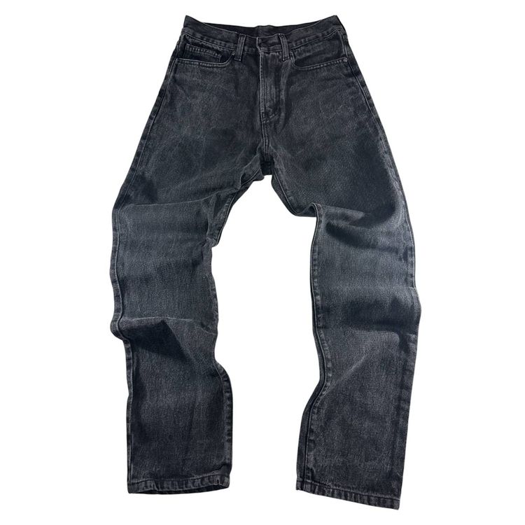 Carhartt Black Washed Denim Jeans Klondike Pant Vintage Iconic Uomo/Donna (40/42 IT) image 7
