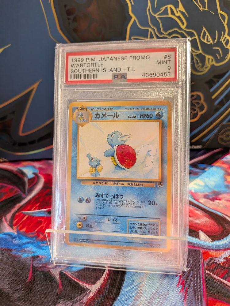 POKÉMON TGC 1999 P.M. Japanese Wartortle promo southern island PSA 9 