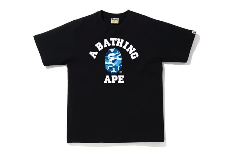 BAPE ABC Camo College Tee - Black/Blue image 2