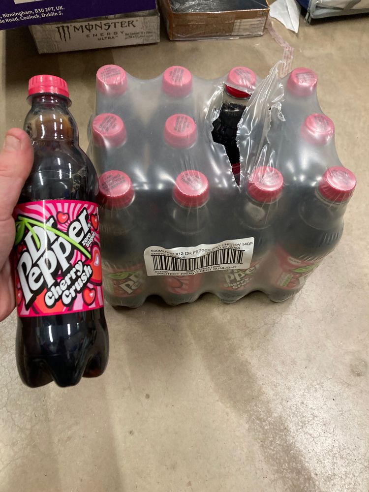 12X500Ml Cherry Dr Pepper Soda Bottle Pack