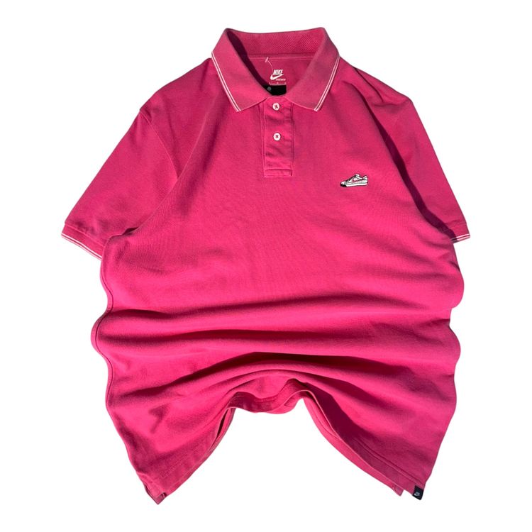 Nike Vtg Sportswear Pink Polo Shirt(L)