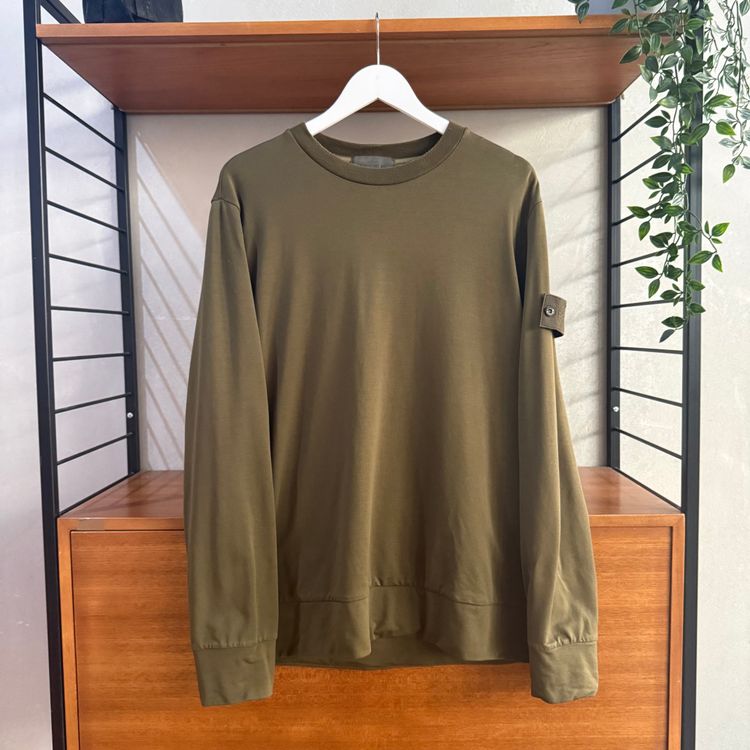 Stone Island Crewneck Ghost Sweatshirt | Green | L  24 P2P (approx)