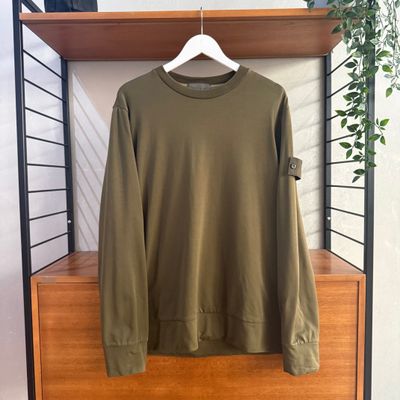 Stone Island Crewneck Ghost Sweatshirt | Green | L 24 P2P (approx)