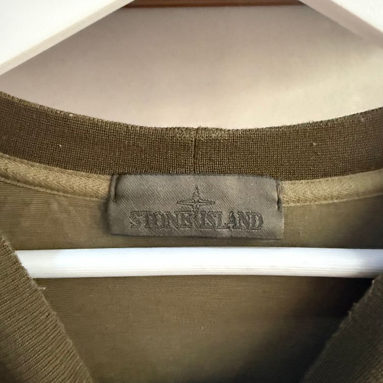 Stone Island Crewneck Ghost Sweatshirt | Green | L  24 P2P (approx) obraz 6
