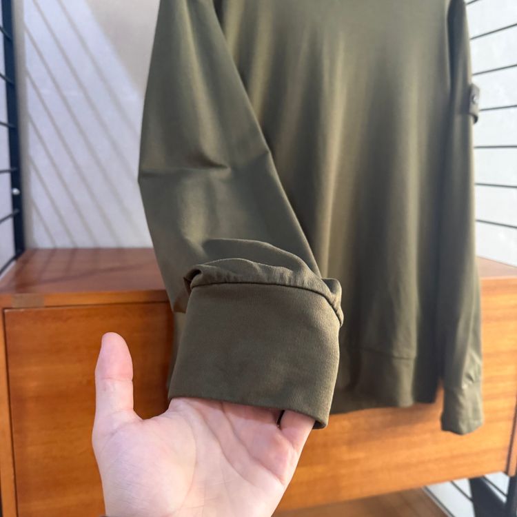 Stone Island Crewneck Ghost Sweatshirt | Green | L  24 P2P (approx) obraz 2