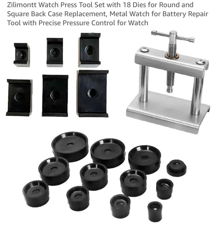 Watch Press Tool Set With 18 Dies