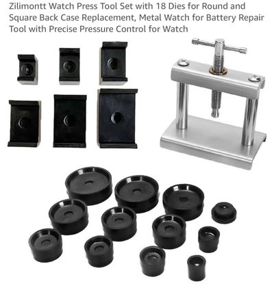 Watch Press Tool Set With 18 Dies