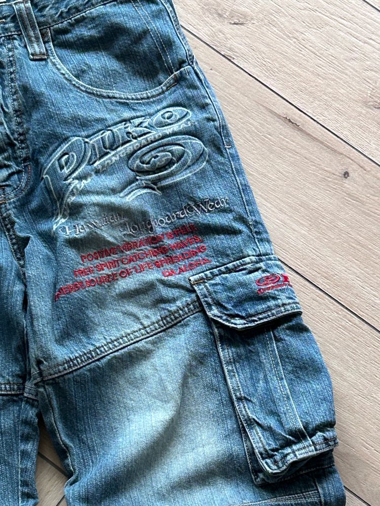Piko Hawaiian Longboard Wear Denim Cargo Pants imagen 3