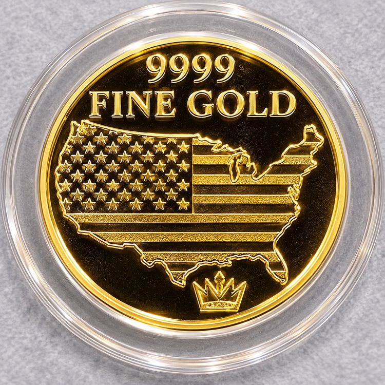 1/500 oz 24k Gold Eagle Round image 2