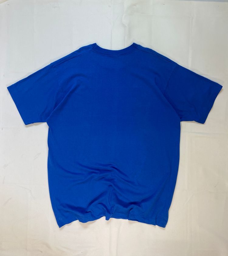 Vintage 90s Brock University Basketball Tee | Blue Orange USA College Graphic image 5