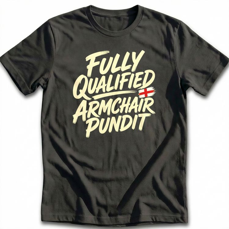 Fully Qualified Armchair Pundit Football T-Shirt EU