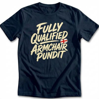 Fully Qualified Armchair Pundit Football T-Shirt EU 5