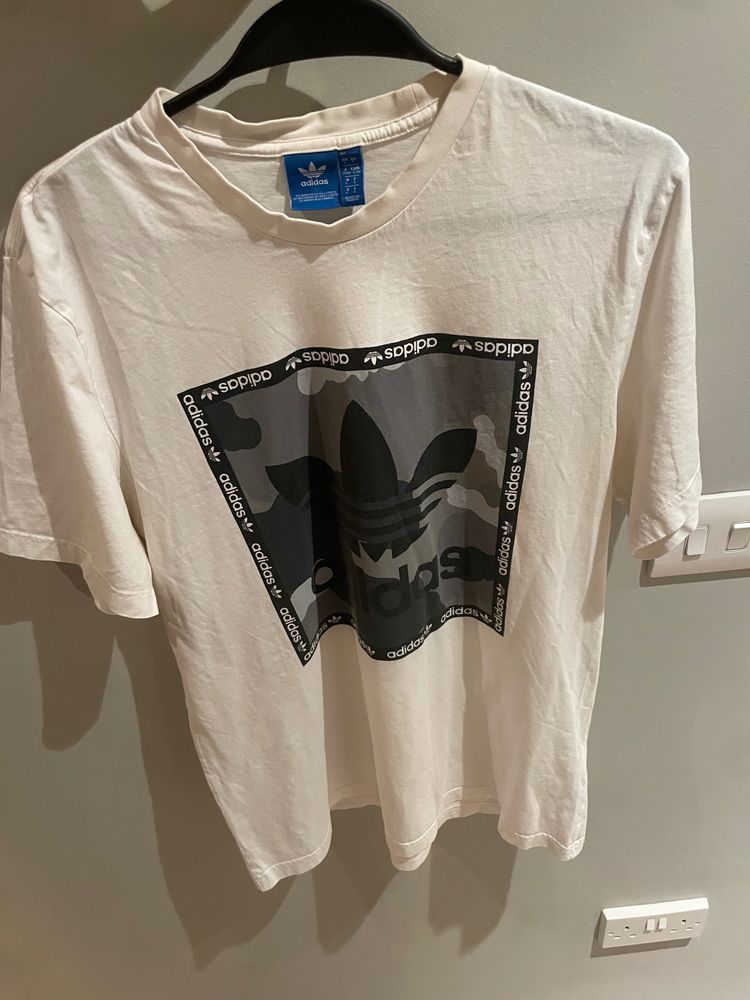 Adidas Originals Adidas White T-Shirt With Logo Print product image