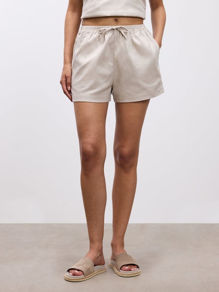 Arne - Womens Linen Short - Stone image 1