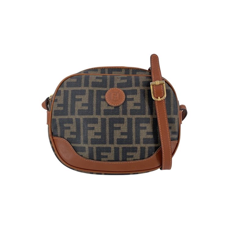Fendi Vintage Cloth Crossbody Bag Zucca Oval image 1