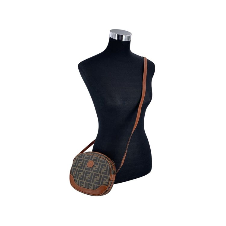Immagine di Fendi Vintage Cloth Crossbody Bag Zucca Oval 5