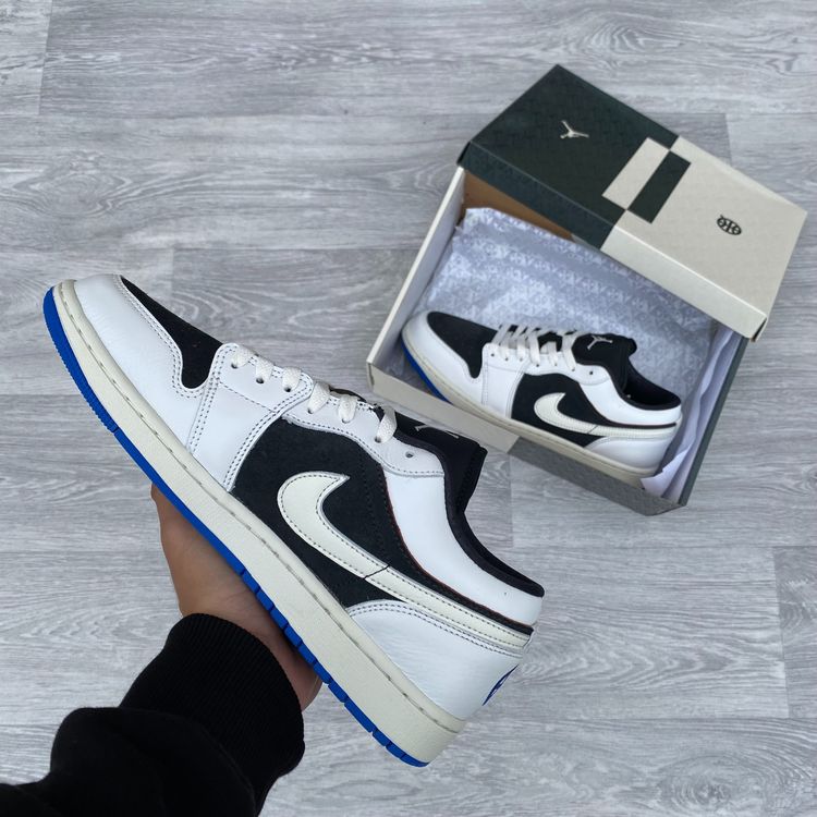 Nike Air Jordan 1 Low Quai 54 Trainers Sneakers - Off Noir [HQ0764-001] image 3