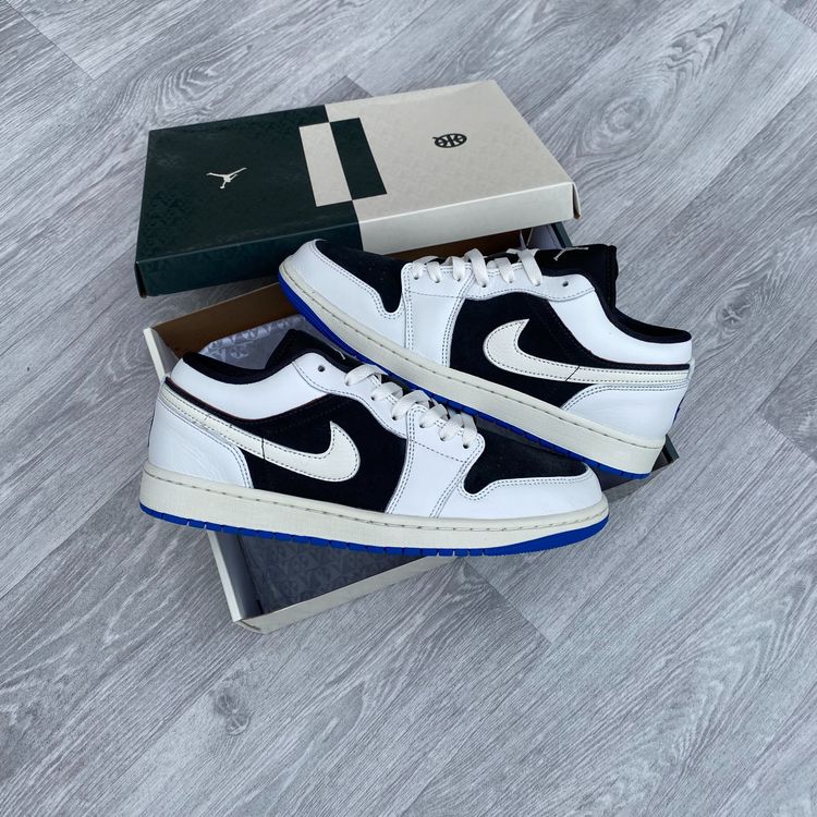 Nike Air Jordan 1 Low Quai 54 Trainers Sneakers - Off Noir [HQ0764-001] image 6